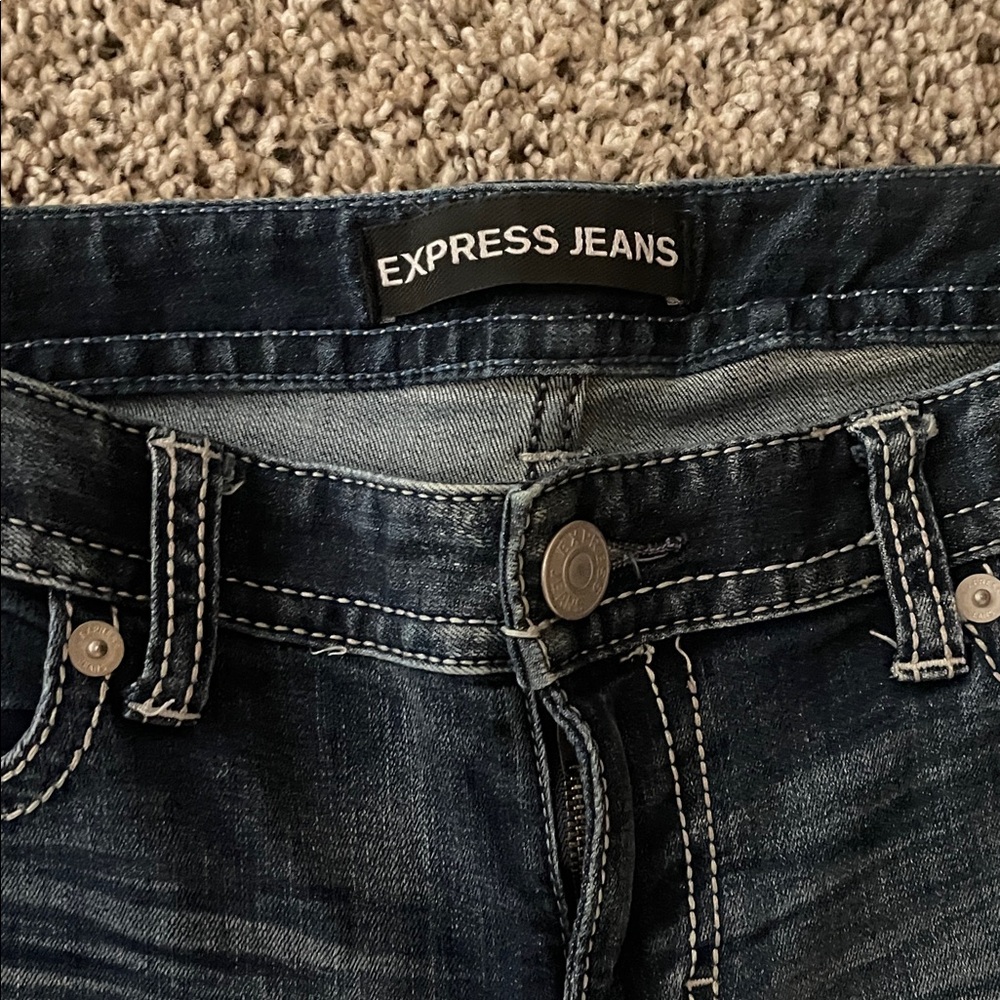 Express Dark Blue Denim Jeans